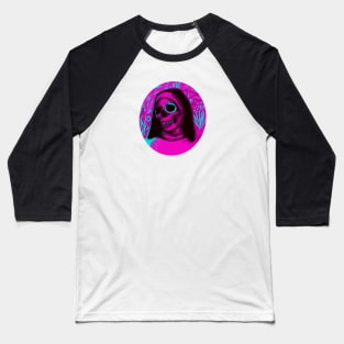 Pop art skull Baseball T-Shirt